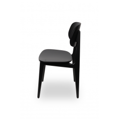 Medinė restorano kėdė NORM juoda