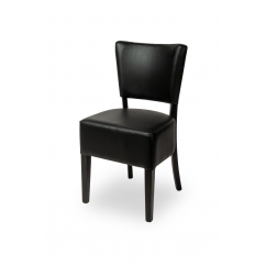 Medinė restorano kėdė ELEGANT ALL TAP juoda