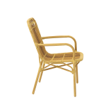 Technorataninė kėdė BAMBOO smėlio spalvos