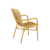 Technorataninė kėdė BAMBOO smėlio spalvos