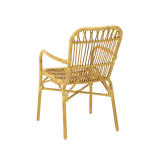 Technorataninė kėdė BAMBOO smėlio spalvos