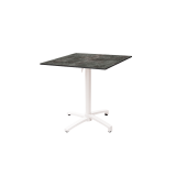 Staliukai CROSS COMFORT baltieji juoda HPL stalviršis