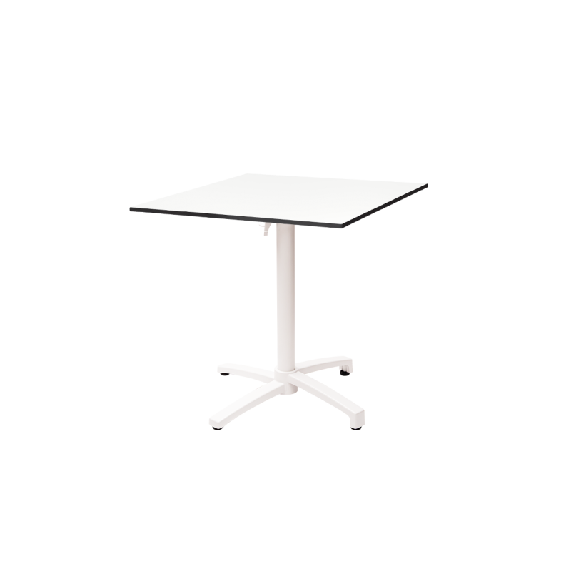 Staliukai CROSS COMFORT baltieji juoda HPL stalviršis