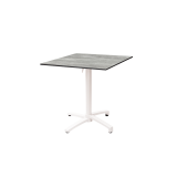 Staliukai CROSS COMFORT baltieji juoda HPL stalviršis