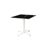 Staliukai CROSS COMFORT baltieji juoda HPL stalviršis