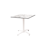 Staliukai CROSS COMFORT baltieji juoda HPL stalviršis