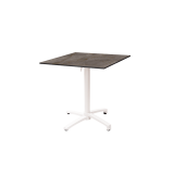 Staliukai CROSS COMFORT baltieji juoda HPL stalviršis