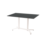 Staliukai CROSS COMFORT DUO baltieji juoda HPL stalviršis