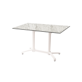 Staliukai CROSS COMFORT DUO baltieji juoda HPL stalviršis