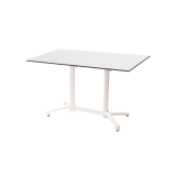Staliukai CROSS COMFORT DUO baltieji juoda HPL stalviršis