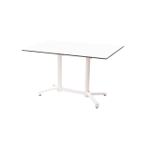 Staliukai CROSS COMFORT DUO baltieji juoda HPL stalviršis