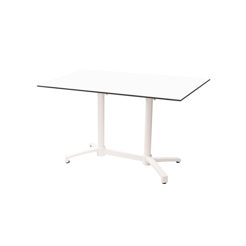 Staliukai CROSS COMFORT DUO baltieji juoda HPL stalviršis