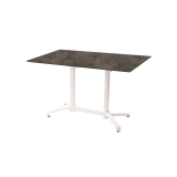 Staliukai CROSS COMFORT DUO baltieji juoda HPL stalviršis