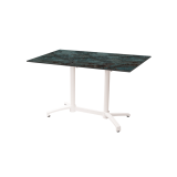 Staliukai CROSS COMFORT DUO baltieji juoda HPL stalviršis