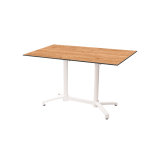Staliukai CROSS COMFORT DUO baltieji juoda HPL stalviršis