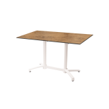 Staliukai CROSS COMFORT DUO baltieji juoda HPL stalviršis