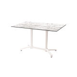Staliukai CROSS COMFORT DUO baltieji juoda HPL stalviršis