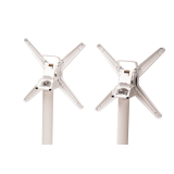 Staliukai CROSS COMFORT DUO baltieji juoda HPL stalviršis