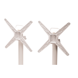 Staliukai CROSS COMFORT DUO baltieji juoda HPL stalviršis