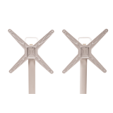 Staliukai CROSS COMFORT DUO baltieji juoda HPL stalviršis