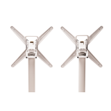 Staliukai CROSS COMFORT DUO baltieji juoda HPL stalviršis