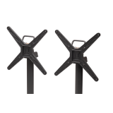 Staliukai CROSS COMFORT DUO pilka juoda HPL stalviršis
