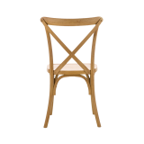 Vestuvių kėdė CROSS-BACK POLYWOOD natūralus
