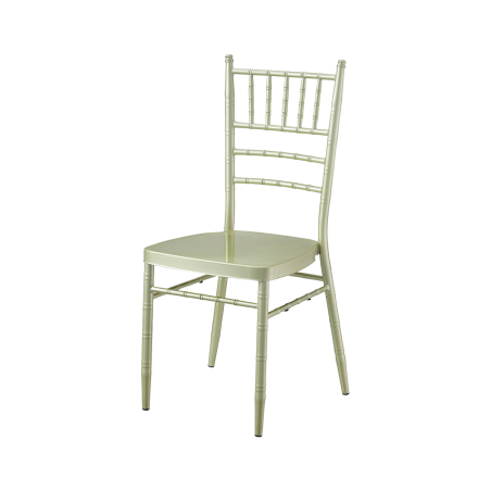 Metalinė vestuvių kėdė CHIAVARI TIFFANY šampano spalvos