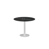 Kavos staliukas ALFA R baltas sukepto akmens stalviršis