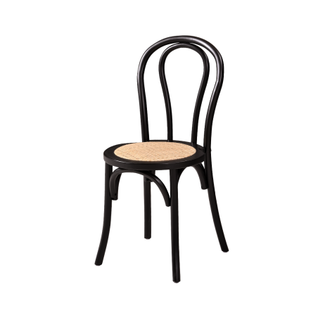 Vestuvių kėdė MONET WOOD RT juodas