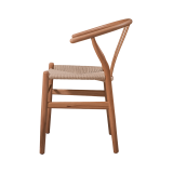 Medinė restorano kėdė WISHBONE natūralus