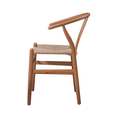 Medinė restorano kėdė WISHBONE natūralus