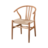 Medinė restorano kėdė WISHBONE natūralus