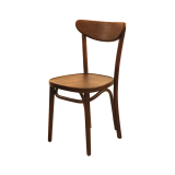 Medinė restorano kėdė BOOMERANG riešutinis