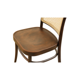 Medinė restorano kėdė LOOMI 811 Rattan riešutinis