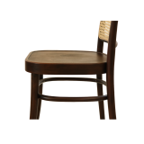 Medinė restorano kėdė LOOMI 811 Rattan riešutinis