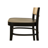 Medinė restorano kėdė LOOMI 811 Rattan juoda