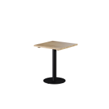 Staliukas su medžio masyvo stalviršiu ALFA R juodas