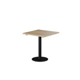 Staliukas su medžio masyvo stalviršiu ALFA R juodas