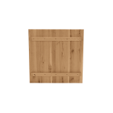 Staliukas su ąžuolo masyvo stalviršiu ALFA S juodas