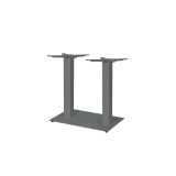 Staliukas su ąžuolo masyvo stalviršiu ALFA DUO pilka