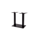 Staliukas su ąžuolo masyvo stalviršiu ALFA DUO juodas