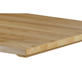 Staliukas su medžio masyvo stalviršiu ALFA 40x55 juodas