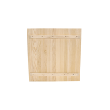 Staliukas su medžio masyvo stalviršiu ALFA BAR balta