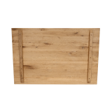 Staliukas su ąžuolo masyvo stalviršiu ALFA BAR DUO pilka