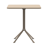 Alaus sodo staliukas PRATO 70x70 smėlinis