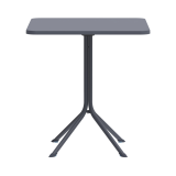 Alaus sodo staliukas PRATO 70x70 tamsiai pilkas