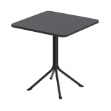 Alaus sodo staliukas PRATO 70x70 juodas