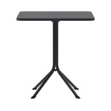 Alaus sodo staliukas PRATO 70x70 juodas