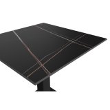 Kavos staliukas ALFA S juodas sukepto akmens stalviršis